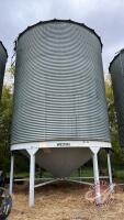 1950 bushel Westeel Rosco bin on Westeel hopper cone on legs, Bin #10