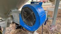 3 HP Edwards Grain Guard inline centrifugal aeration fan, Fan #5, S/N 200513408