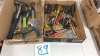 Assorted screwdrivers hammers pliers