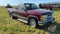 1994 Chev 1500 Silverado Reg Cab 2WD truck, 314,533 kms showing, VIN: 1GCEC14K9RZ281044, Owner: David R Cook, Seller: Fraser Auction _______________