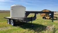 14’ x 8’ Homemade gooseneck t/a flat deck trailer, Owner: David R Cook, Seller: Fraser Auction ______________________