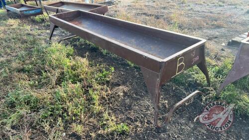 Cypress Industries 10’ metal feed trough (B)