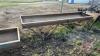 10&rsquo; metal feed trough w/ V style legs