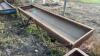 10&rsquo; metal feed trough w/ V style legs - 3