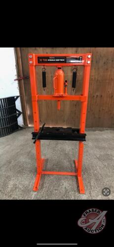 12 ton TMG hydraulic shop press: 41" height