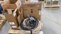 2 NEW Air conditioning airflow cooling coils, assorted electrical cable