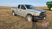 2013 Dodge Ram 1500 Ext Cab truck, 141,221 km showing, VIN: 1C6RR7FG7DS503066, Owner: Teddy J Wilson, Seller: Fraser Auction ________________________