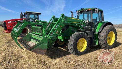 JD 6155M MFWD tractor, S/N 1L06155MJGK848765