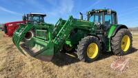 JD 6155M MFWD tractor, S/N 1L06155MJGK848765