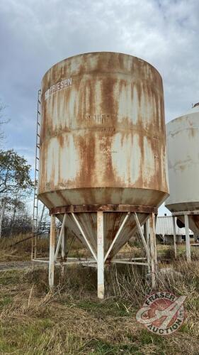 Approx 1800 bushel Friesen smooth wall hopper bottom bin, Bin #4