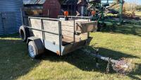 4’ x 8’ Tilt deck s/a utility wagon, NO TOD