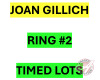 There are many more items to bid on in this sale. The remaining items will be sold by TIMED Online Selling. Please go to RING #2 for all JOAN GILLICH'S TIMED LOTS (Click on the big Fraser Auction Logo at top of page to be directed back to Homepage)