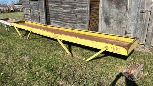 20&rsquo; Ranchers steel feed trough