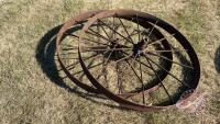 (2) Steel wheels