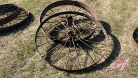 (2) Steel wheels