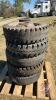 Used 7.50-16LT truck tire on rim - 2