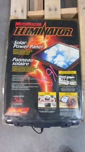 Moto master eliminator solar panel 5.5 W 400 MA