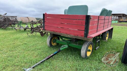 Rubber tired 4 wheel wagon