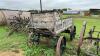 4 wheeled wagon box on steel tires