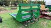 Wooden sleigh deck on metal runners, (Green) - 2