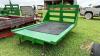 Wooden sleigh deck on metal runners, (Green) - 4