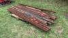 Approx 94” drill stem metal fence post - 2