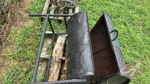 Shop built charcoal bbq