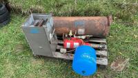 Pallet w/ propane tank, Red Lion shallow well pump, RV Furnace