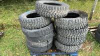 (10) Assorted truck tires