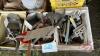 Pallet w/ 3 jaw puller, 4 jaw puller, Carpenter&rsquo;s apron, pick up teeth, grease gun, hammers, springs - 3