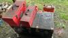 Pallet w/ Jerry cans, steamer trunk, empty toolboxes - 4