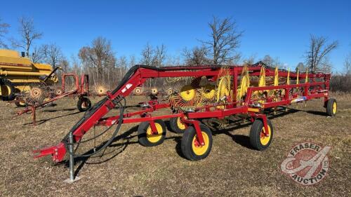 NH HT154 14 wheel V-Rake, S/N YDZSL0191