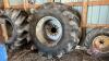 Like New Firestone 30.5L-32 combine drive tire, Rim for NH TX36 combine