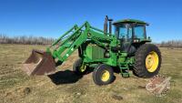 JD 4255 2WD tractor w/JD 740 Classic SL loader, S/N 005859