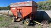 Turnco gravity box on 4 wheel Farm King wagon