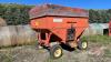 Turnco gravity box on 4 wheel Farm King wagon - 3