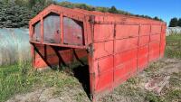 19’ x 9’ metal storage box w/screen roof