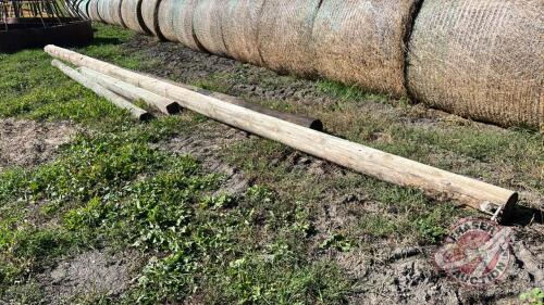 Asst’d poles and timbers, various lengths