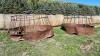 (2) Skirted hay saver rnd bale feeders (both need repair) - 2