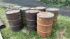 Lot of Metal barrels