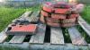 Pallet w/ (4) wheel weights, (2) suitcase weights - 3