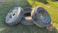 (3) Asst’d used truck tires