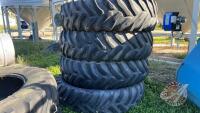 (4) Good Year 20.8R42 rear tractor tires (to be used as livestock feeders only)