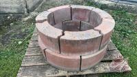 Cement block fire pit