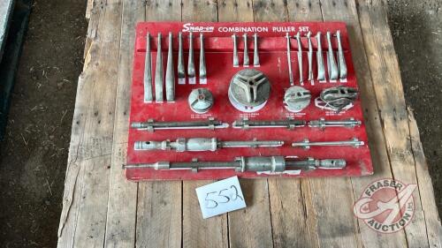 Snap-on combination puller set