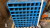 Pallet lot w/ 72 compartment metal bolt bin (empty), 3.5 tonne floor jack, toolbox with open end wrenches (up to 2”) - 5