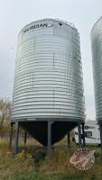 Approx 4100 bushel Meridian bin on Meridian hopper cone, Bin #3, S/N 16200212