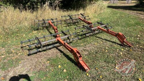 Morris mounted 3 bar harrows w/arms