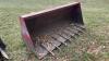 7’ quick attach bucket w/ manure tines (fits NH Bi Di tractor) - 4