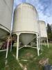 Approx 2000 bushel Meridian Grain Max Hopper bottom bin on skid, Bin #3, S/N 25771 - 2